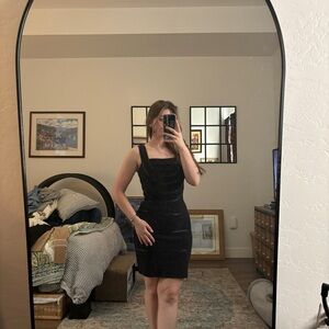 black vintage bandage mini midi dress